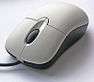 Microsoft Tastenmaus mouse representing human-computer interaction