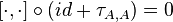 [\cdot,\cdot]\circ (id+\tau_{A,A})=0