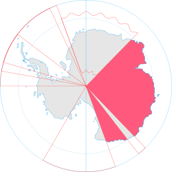 Avustralya Antarktika Toprakları (Kırmızı olan yerler)