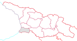 Acara Gürcistan içerisinde gri renkli olarak gösterilmiş