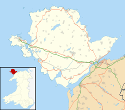  Anglesey konumu  (koyu yeşil)