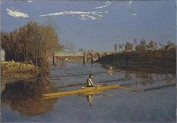 Eakins'in Max Schmitt in a Single Scull adlı yağlı boya eseri