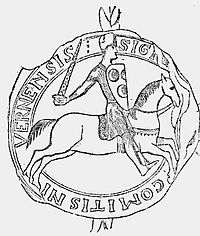 Sketch of a medieval seal showing a mounted knight, sword unsheathed, charging towards the right
